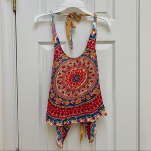 PacSun Billabong Open Back Colorful Crop Top S